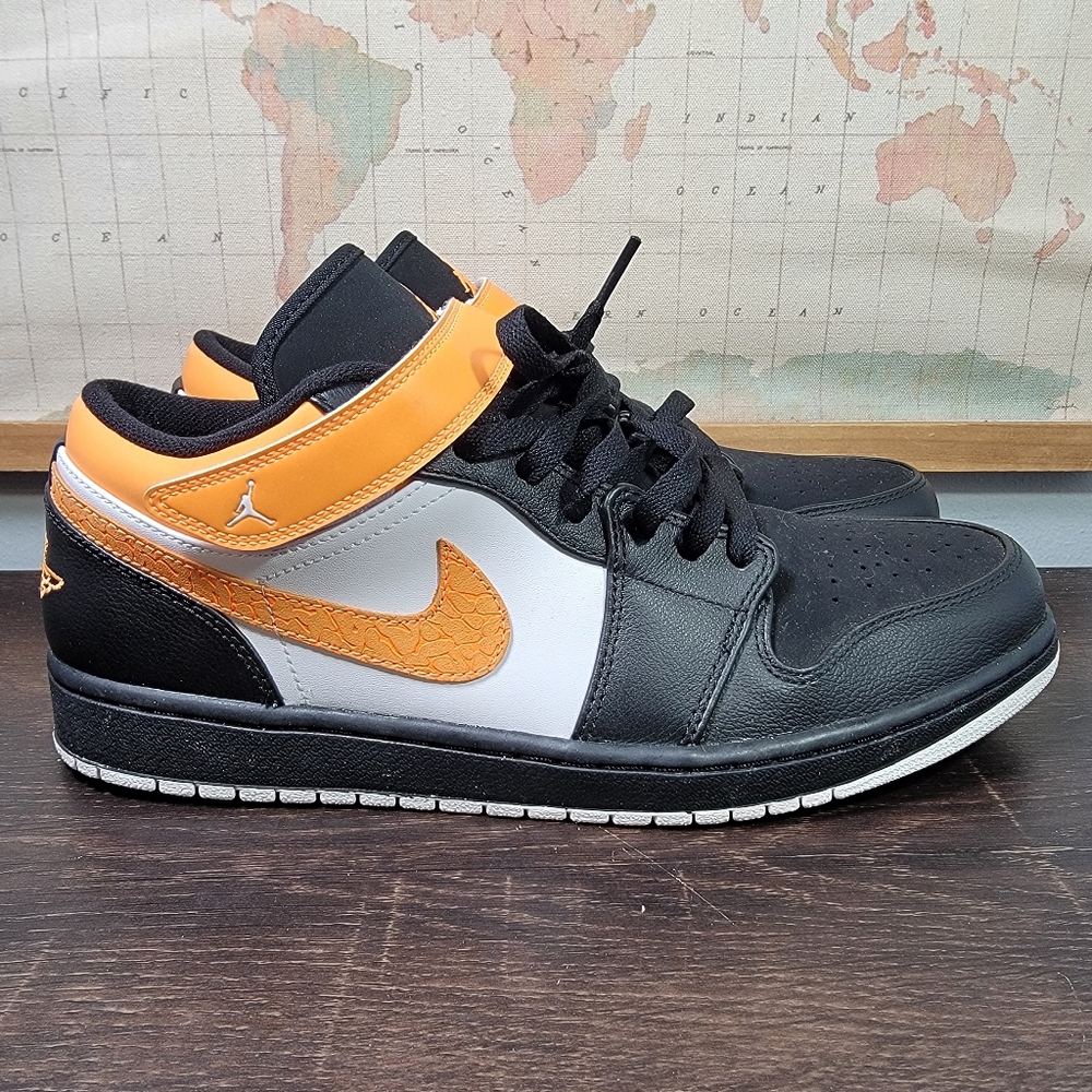 BRAND NEW *RARE* Nike Air Jordan 1 Strap Low 'Black Bright Cirtus' Men’s Sz 11.5